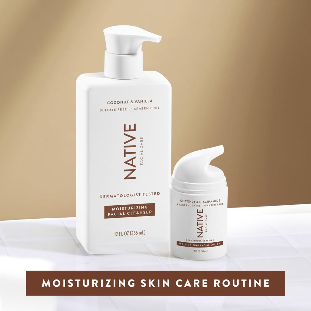 Moisturizing Facial Cleanser, Coconut & Vanilla, Sulfate Free, for All Skin Types, 12 fl oz