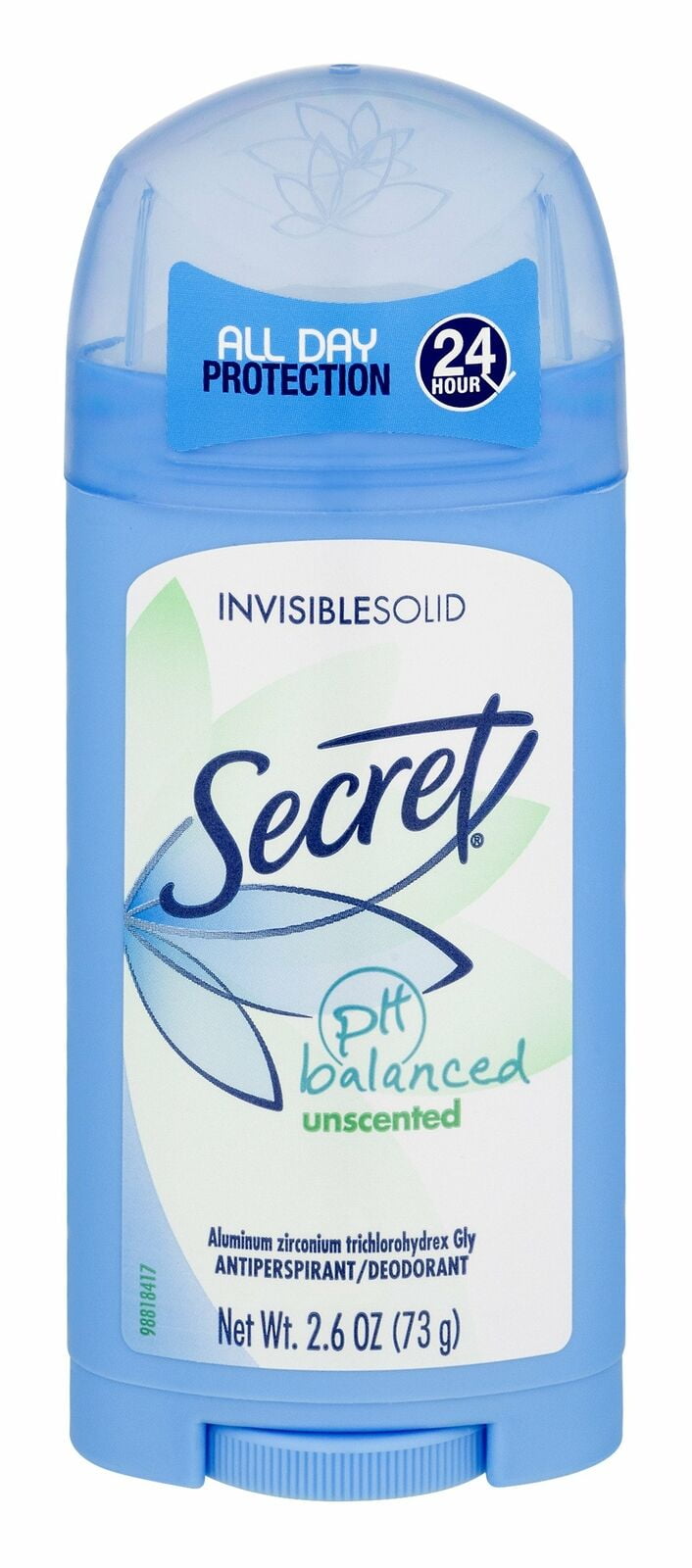 Invisible Solid Antiperspirant Deodorant Unscented 2.6 oz, Pack of 6