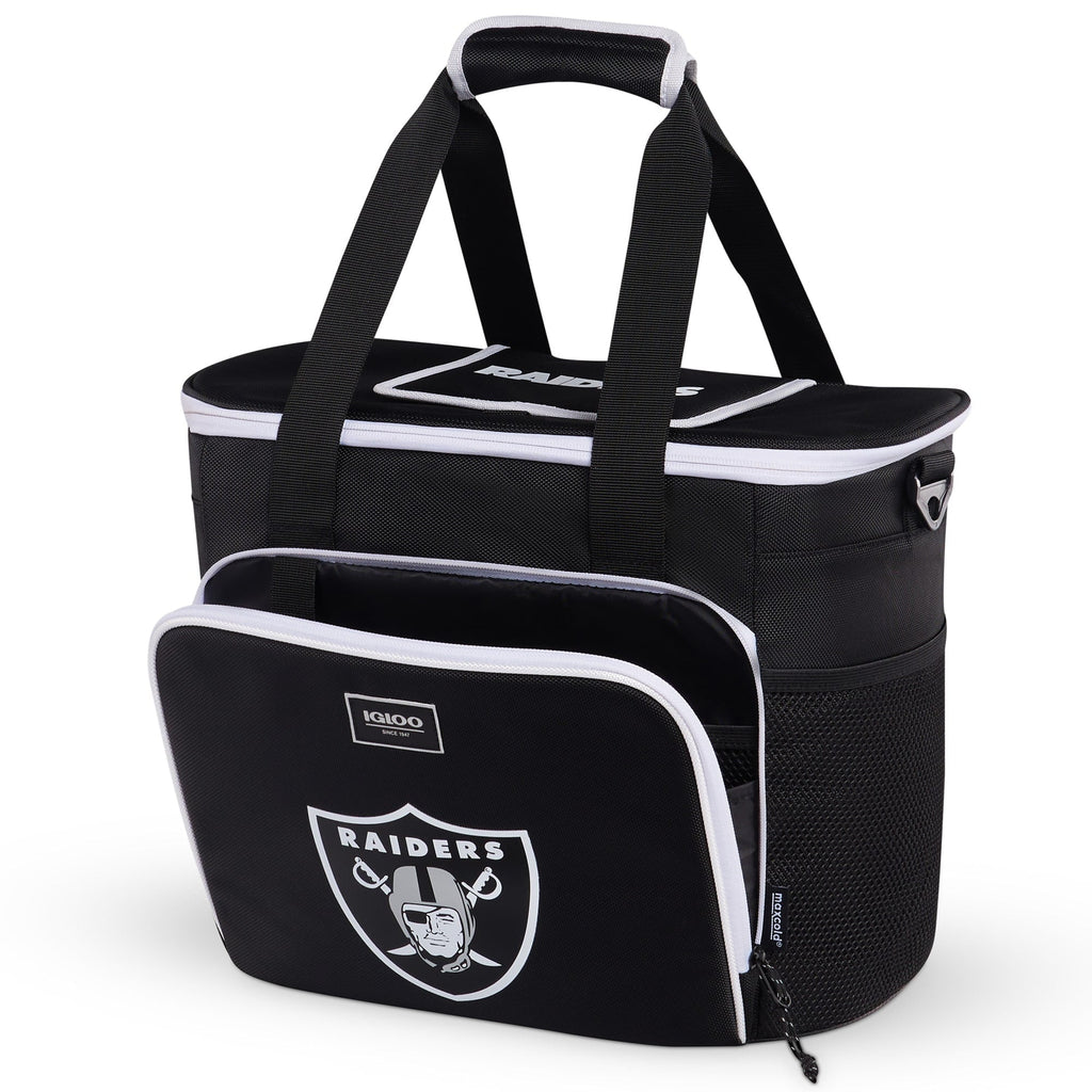 Black Las Vegas Raiders 28-Can Tote Cooler