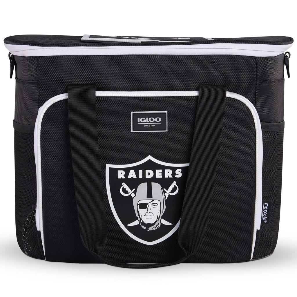 Black Las Vegas Raiders 28-Can Tote Cooler