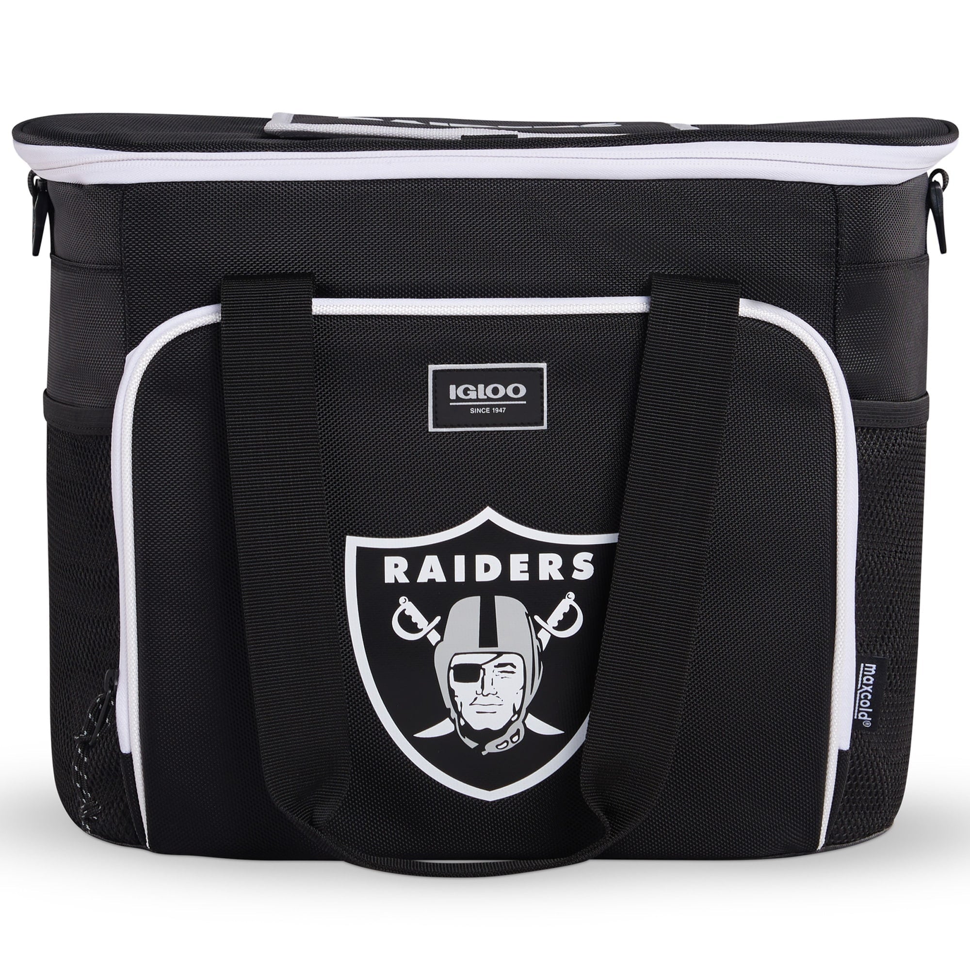 Black Las Vegas Raiders 28-Can Tote Cooler