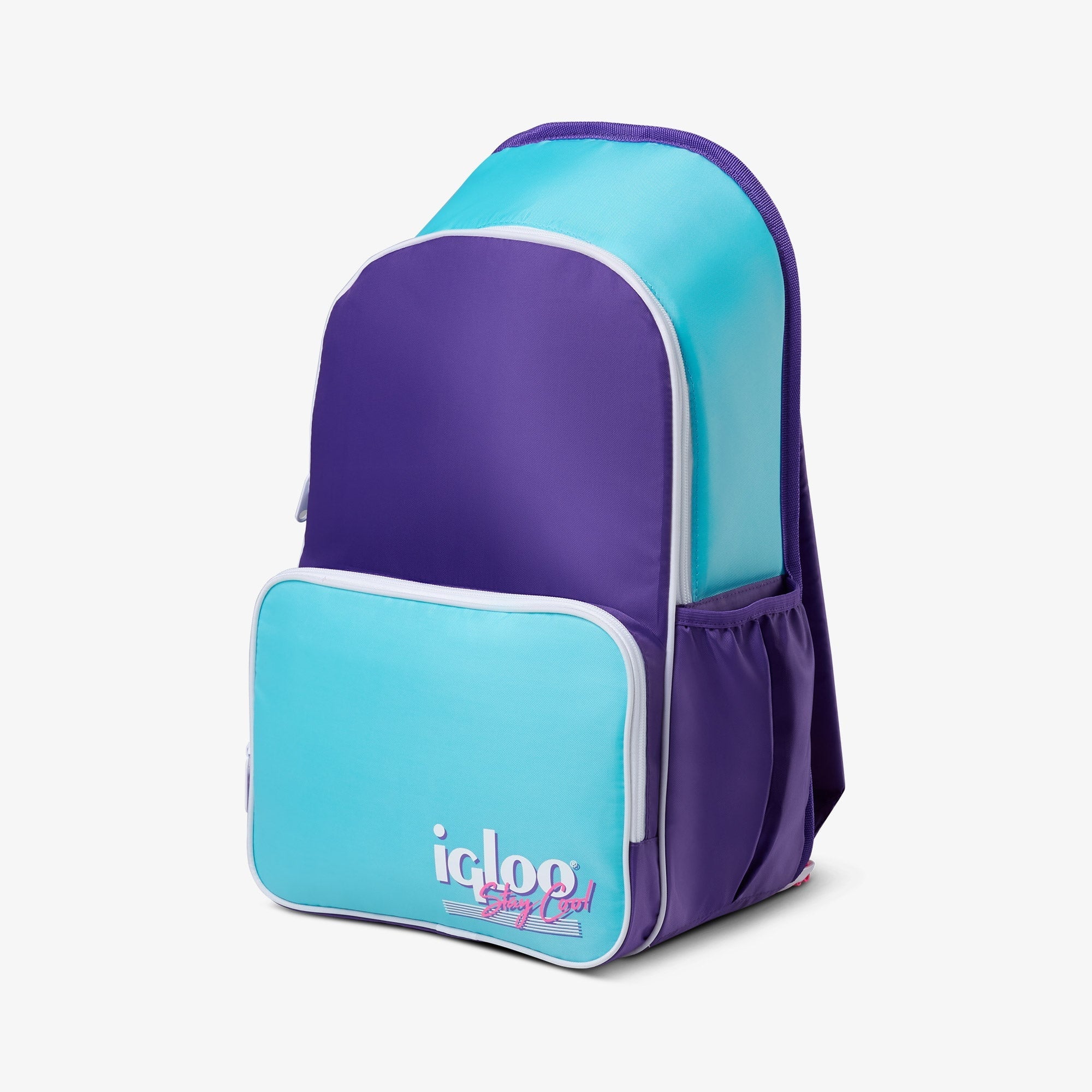 Igloo 20 can Retro Backpack Water Cooler, Pink and Jade Green