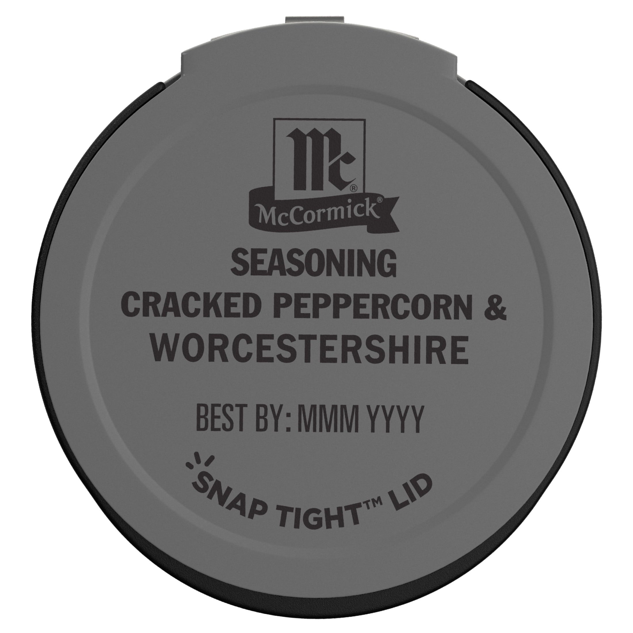 Kosher Cracked Peppercorn & Worcestershire Seasoning, 2.75 oz Bottle