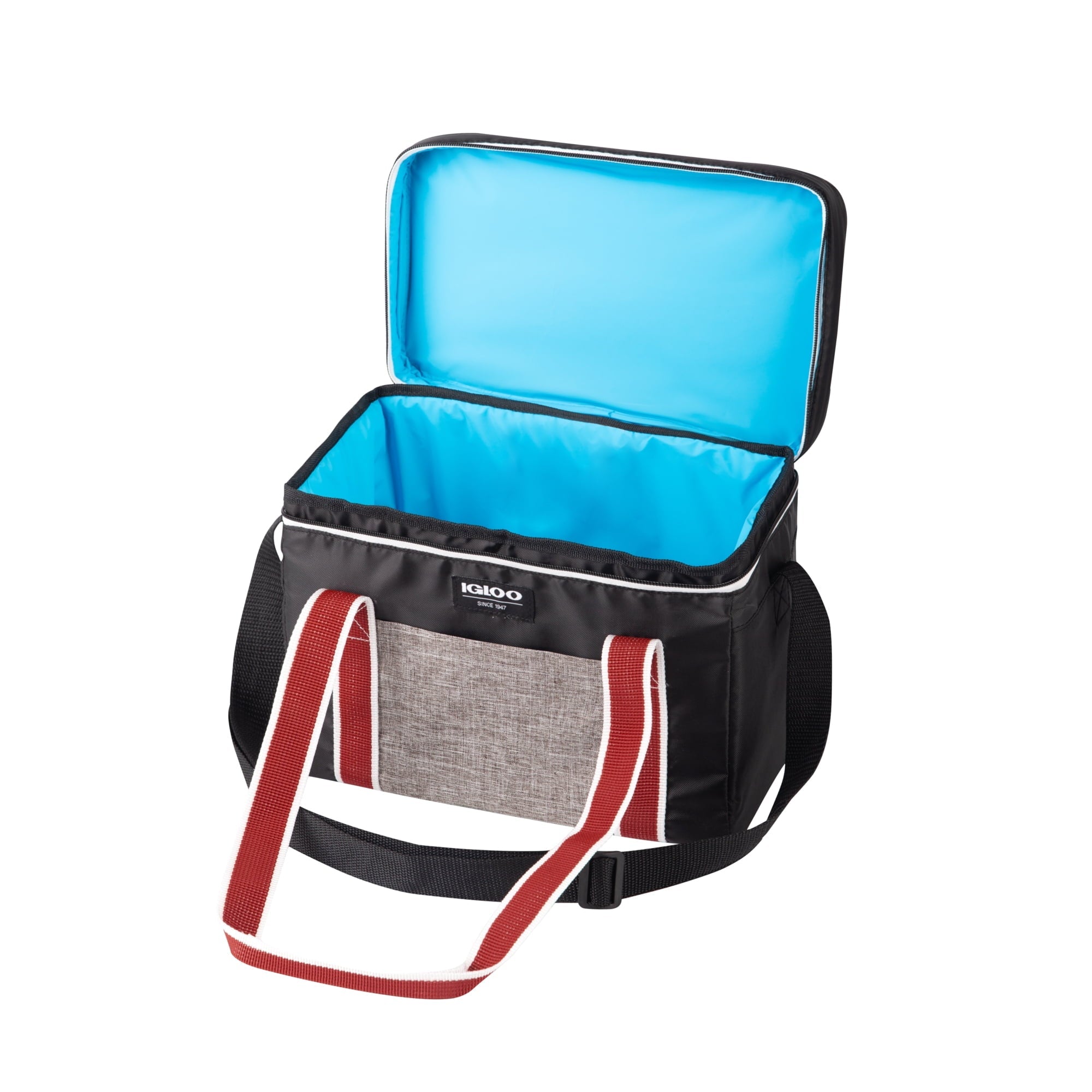 12 Can Capacity Heritage Lunch Companion Cooler Bag, Black and Red