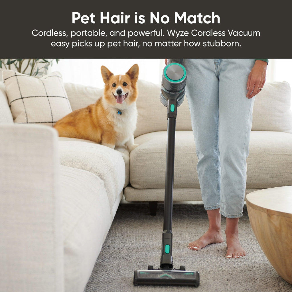 20kPa Cordless Stick Vacuum Cleaner — Lightweight for, Hard Floors & Pet Hair