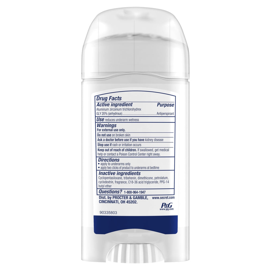 Clinical Antiperspirant Deodorant for Women, 100HR Sweat & Odor Protection, Hyaluronic Acid, Soft Solid, Light&Fresh, 2.6 oz