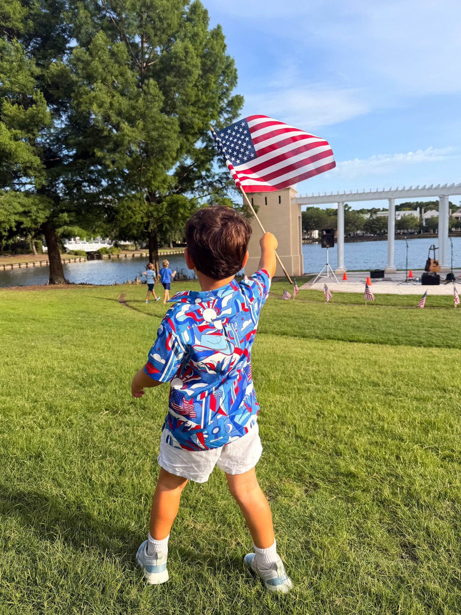 The Americana - Boys Hawaiian Shirt