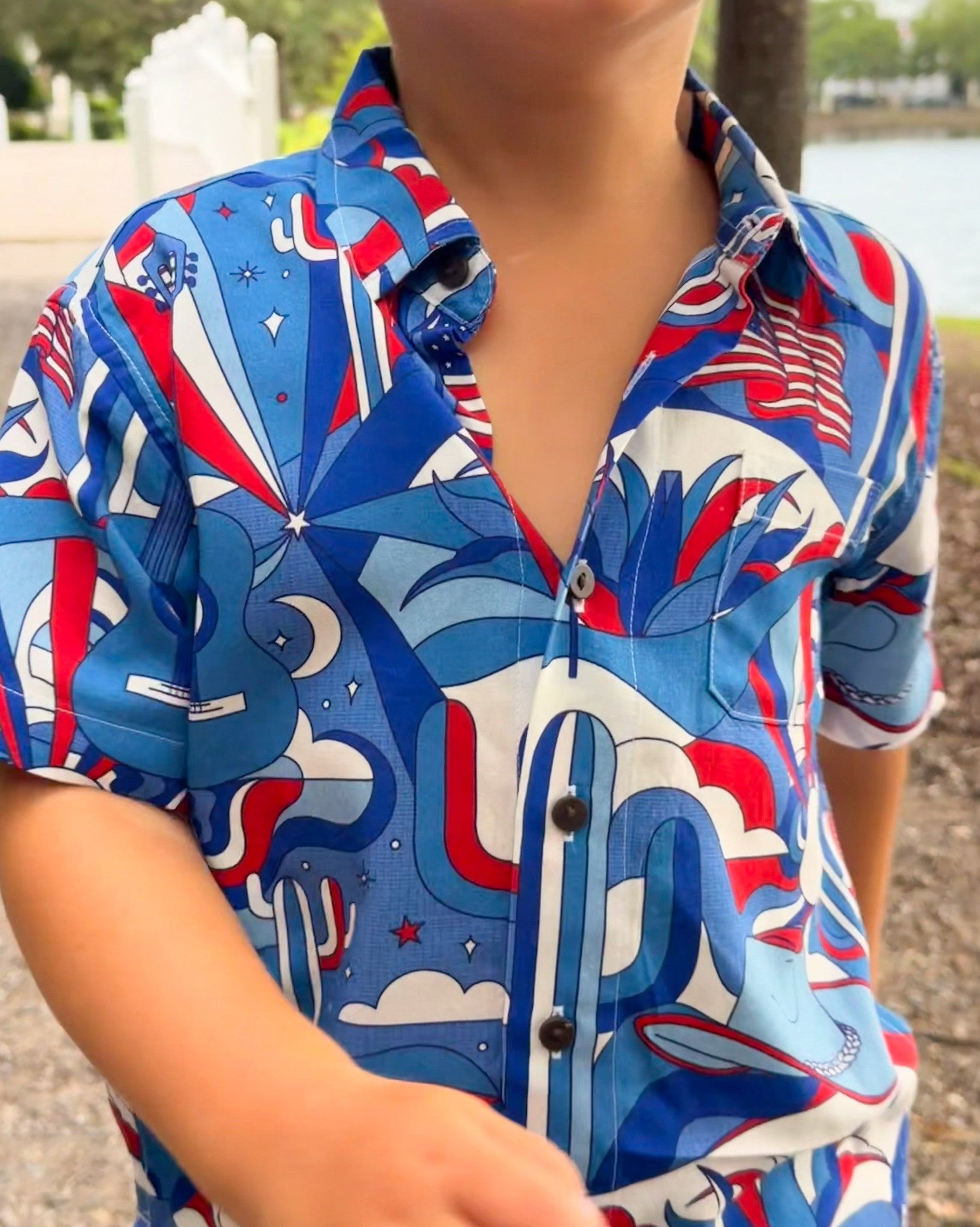 The Americana - Boys Hawaiian Shirt