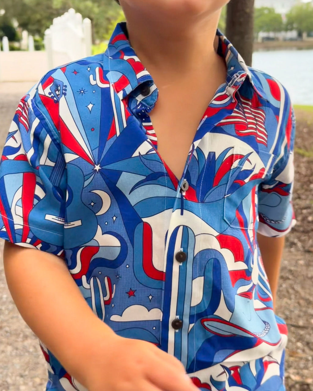The Americana - Boys Hawaiian Shirt