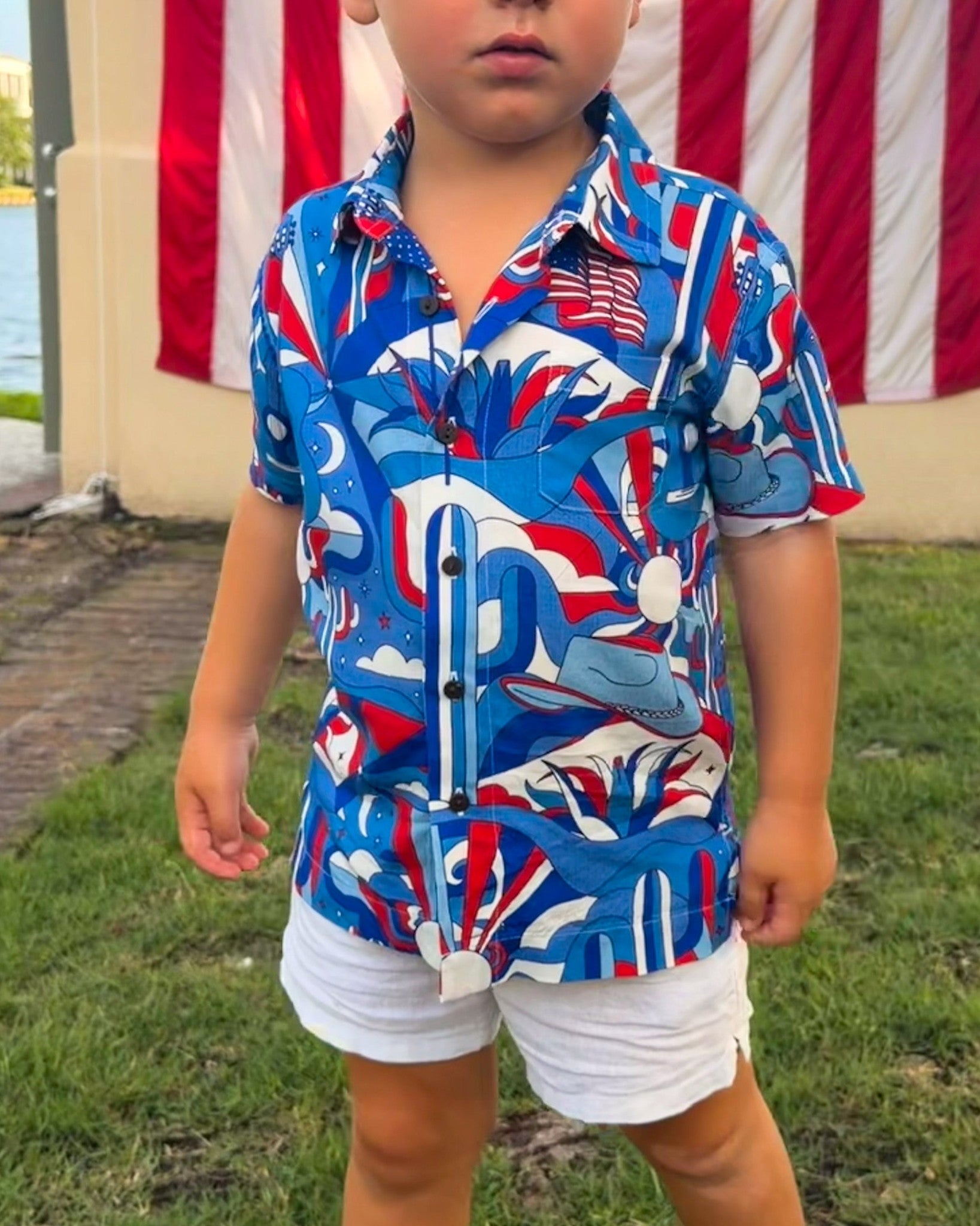 The Americana - Boys Hawaiian Shirt