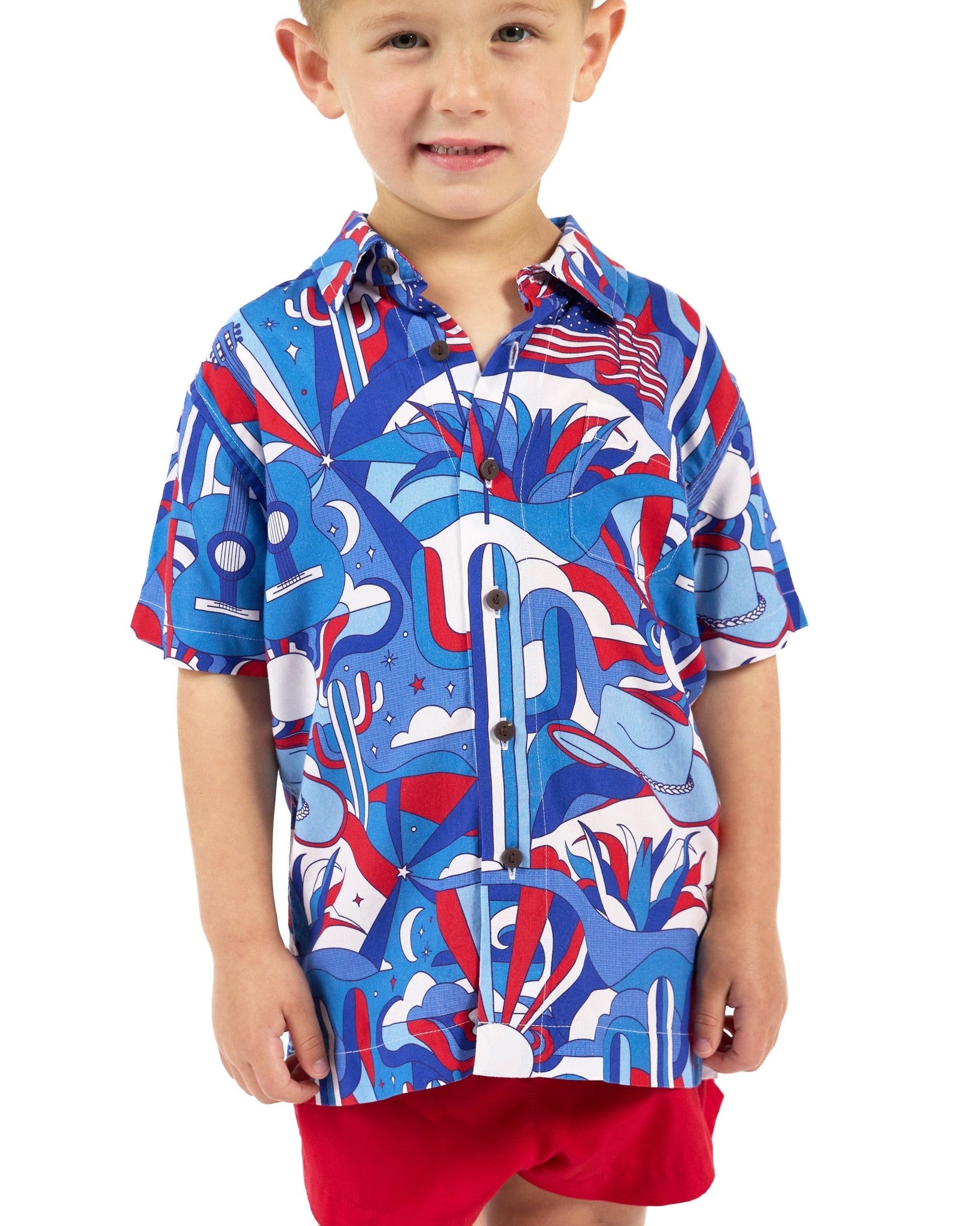 The Americana - Boys Hawaiian Shirt